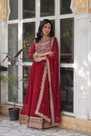KA 1137 Faux Blooming Gown Wholesale Clothing Suppliers In India